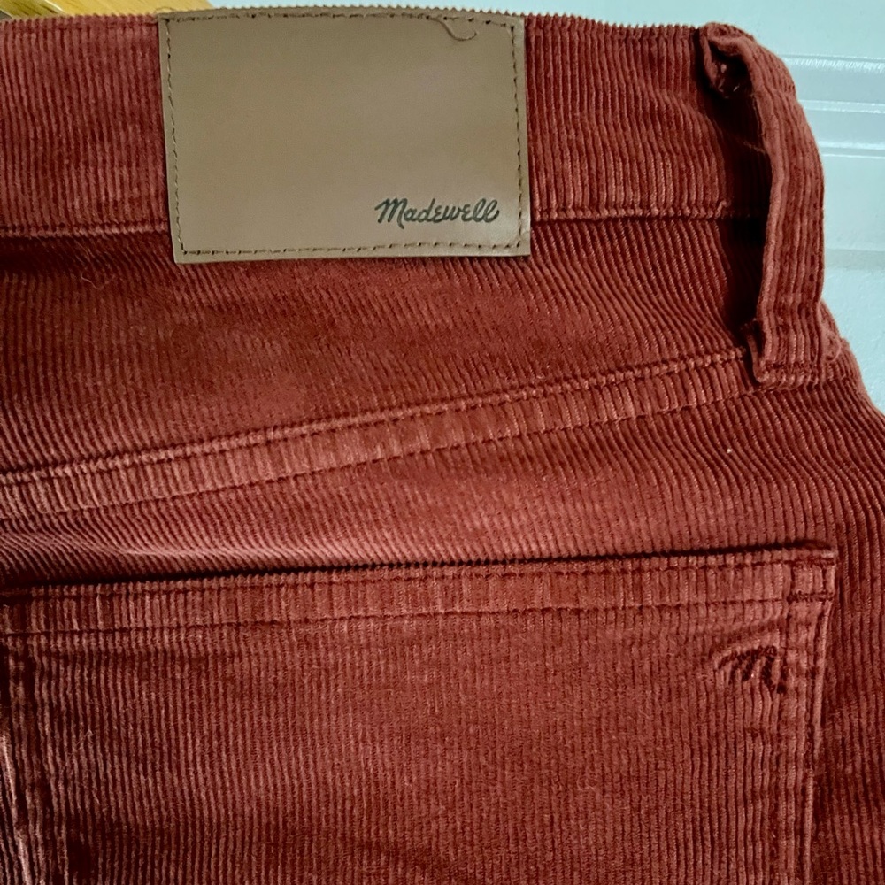 Madewell Red Ankle Cropped Pants